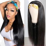 Affordable Silky Straight Human Hair Headband Wigs Glueless Beginner Friendly Wigs