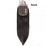 Brazilian Straight 5x5 Lace Closure Free Part Virgin Hair
