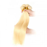 613 Blonde Virgin Hair Weave Straight 4 Bundles Deals High Quality Extensions