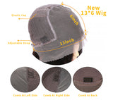 Curly 13x6 Lace Front 100% Virgin Human Hair Wig Pre-Pluceked with Baby Hair