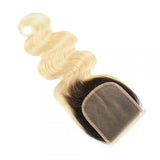 Ombre 1B/613 Blonde Body Wave Virgin Hair 4x4 Closure