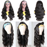 Affordable Body Wave Human Hair Headband Wigs Glueless Beginner Friendly Wigs