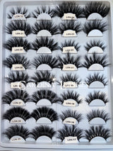 Private label handmade vendor handicraft 5D mink Eyelashes with custom box