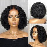 Straight/Curly 150% Density Bob Virgin Human Hair Lace Front Wigs