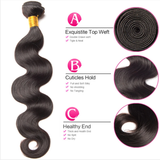 3 BUNDLES BRAZILIAN HUMAN HAIR BODY WAVE