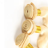 Brazilian 613 Blonde Body Wave 13x4 Lace Frontal with 3 PCS Top Quality Bundles