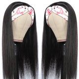 Affordable Silky Straight Human Hair Headband Wigs Glueless Beginner Friendly Wigs