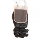 Loose Wave Virgin Hair 4x4 Transparent Lace Closure