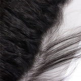 Brazilian Kinky Straight 13x4 Ear to Ear Lace Frontal with 3 PCS Top Quality Bundles