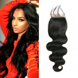 Brazilian Body Wave Virgin Hair 4x4 Transparent Lace Closure