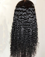 13x6 Curly Lace Front 100% Virgin Human Hair Wig Pre-Pluceked with Baby Hair