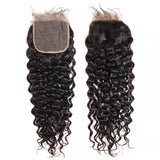 Brazilian Water Wave 5x5 Lace Closure Free Part Virgin Hair