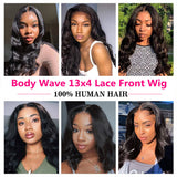 Flash Sale 30inch 150% Density Body Wave 13x4 Lace Front Wigs with Baby Hair