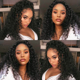 Super Nartual Swiss HD Lace Front Curly 100% Virgin Human Hair Wig