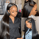 Flash Sale 30inch 150% Density Silk Straight 13x4 Lace Front Wigs with Baby Hair