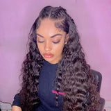 Affordable 20-30inch 150% Density Deep Wave 13x4 Lace Front Wigs with Baby Hair