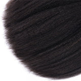 Brazilian Kinky Straight 13x4 Ear to Ear Lace Frontal with 3 PCS Top Quality Bundles