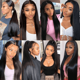 Flash Sale 30inch 150% Density Silk Straight 13x4 Lace Front Wigs with Baby Hair