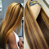 Affordable Glueless Straight Highlight Headband Wigs Beginner Friendly Wigs