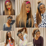 Affordable Glueless Straight Highlight Headband Wigs Beginner Friendly Wigs