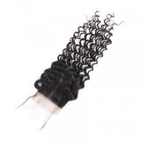 Deep Wave Virgin Hair 4x4 Transparent Lace Closure