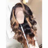Highlight Loose Body Wave Remy Hair 180% Density Wavy Lace Front Wigs