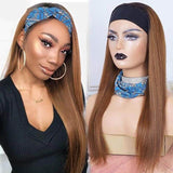 Affordable Glueless Straight Ombre #27 Headband Wigs Beginner Friendly Wigs