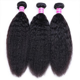 Peruvian 3pcs Bundles Kinky Straight Weave Virgin Hair Extension 3 Bundle Deals