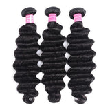 Remy Hair Loose Deep Wave 4x4 Closure with 3 PCS Top Quality Bundles