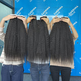 Cardinahair Kinky Straight Tape In Human Hair Extensions Skin Weft Hair Extensions