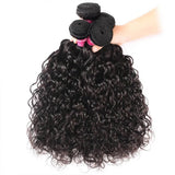 Brazilian Remy Hair Water Wave 4x4 Closure with 3 PCS Top Quality Bundles