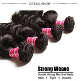 Brazilian 3pcs Bundles Loose Wave Weave Virgin Hair Extension 3 Bundle Deals