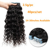 Cardinahair Natural Wave Tape In Human Hair Extensions Skin Weft Hair Extensions