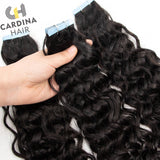 Cardinahair Natural Wave Tape In Human Hair Extensions Skin Weft Hair Extensions