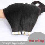 Cardinahair Straight Tape In Human Hair Extensions Skin Weft Hair Extensions