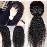 13x6 Curly Lace Front 100% Virgin Human Hair Wig Pre-Pluceked with Baby Hair