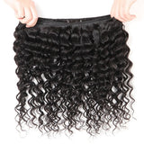 High Quality Deep Wave 13x4 Ear to Ear Lace Frontal with 3 PCS Brazilian Bundles