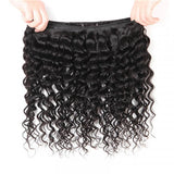 Deep Wave 3pcs Bundles with 5x5 Closure Remy Human Hair Weave with Closure