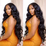 13x6 Body Wave Lace Front 100% Virgin Human Hair Wig with Baby Hair