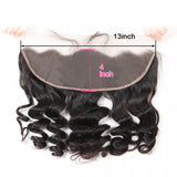 Brazilian 10A Virgin Hair Loose Wave 13x4 Lace Frontal