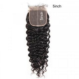 Brazilian Water Wave 5x5 Lace Closure Free Part Virgin Hair