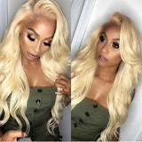 Pure 613 Blonde Body Wave Lace Front Wigs 100% Virgin Human Hair with Baby Hair