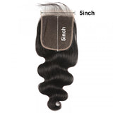 Virgin Hair Body Wave 5x5 Lace Closure with Baby Hair