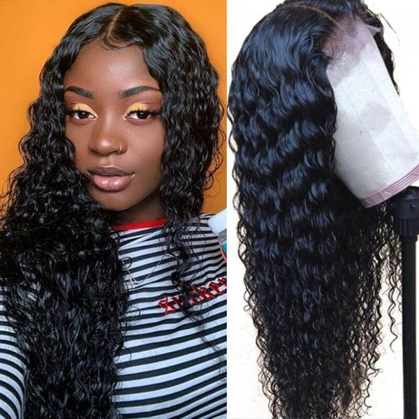 Curly 13x6 Lace Front 100% Virgin Human Hair Wig Pre-Pluceked with Baby Hair