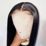 13*6 Lace Gleaming Natural Black Silky Straight Lace Frontal Wigs