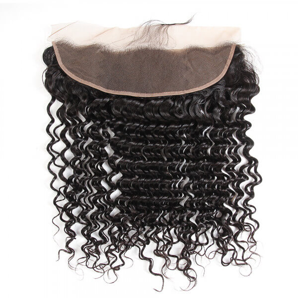 Peruvian Hair Deep Wave 13x4 Virgin Hair Lace Frontal