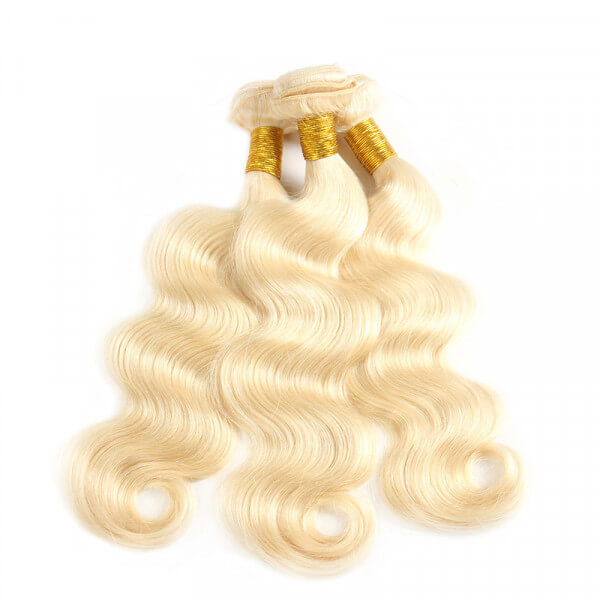3pcs 613 Blonde Bundles Body Wave Weave Virgin Hair Extension 3 Bundle Deals