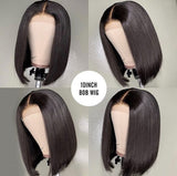 Short Bob 5x5 Closure 12A Virgin Human Hair Wigs for Black Women