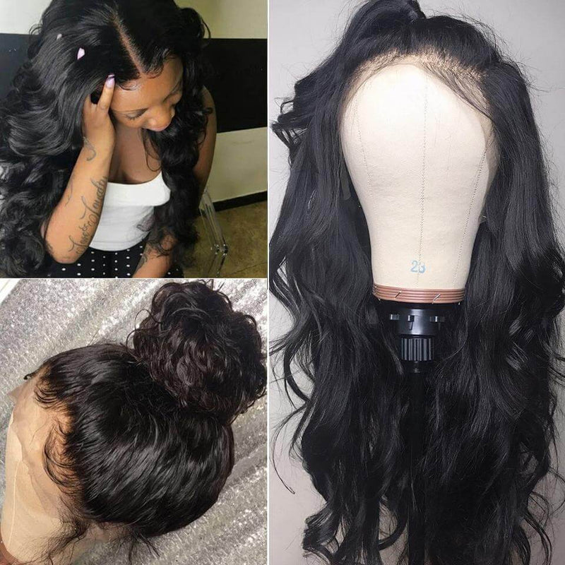 Body Wave 12A Virgin Human Hair Lace Front Wigs For Black Women Daily Wear