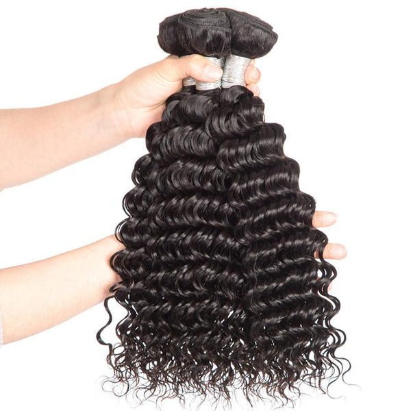 9A Brazilian Virgin Hair 1 Bundle Deep Wave